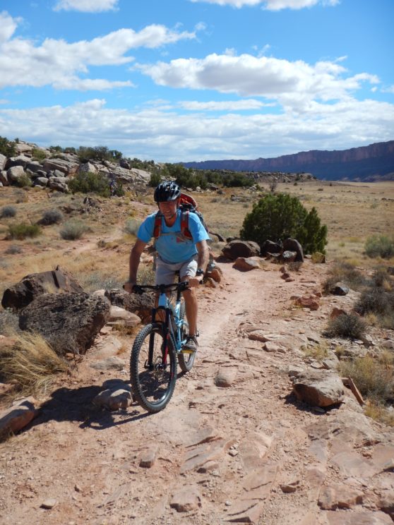 16 Mr. Arend biking in Moab